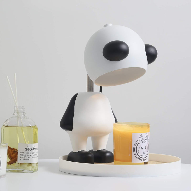 Creative Cartoon Panda Resin 1-Light Melting Wax Table Lamp