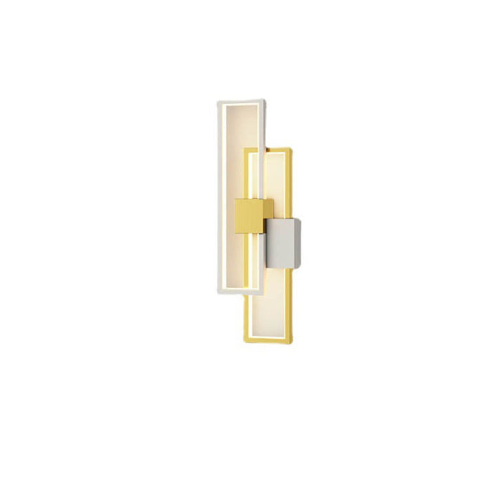 Minimalistischer kreativer quadratischer Rahmen aus Eisen und Silikon LED Wandleuchte 