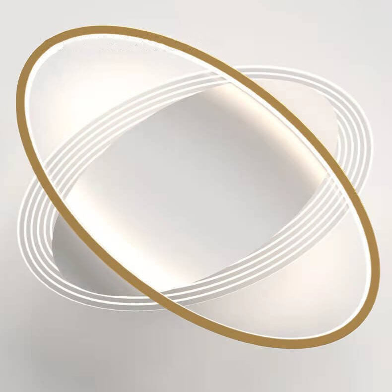 Nordic Minimalist Oval Circle LED Flush Mount Ceiling Light