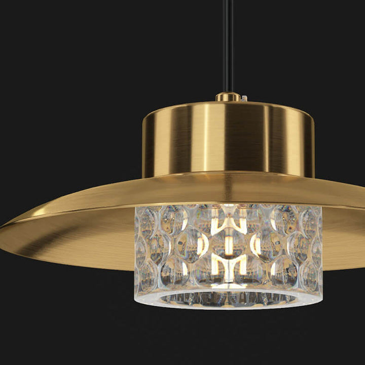 Nordic Luxury Vollkupfer-Kuppel LED Pendelleuchte 