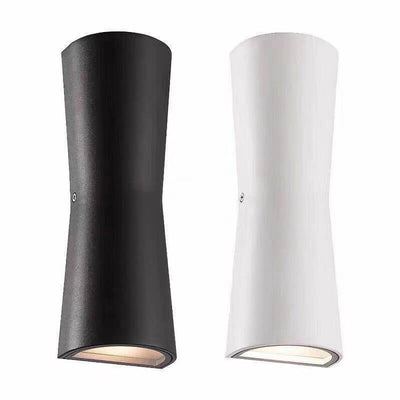 Simple Outdoor Cylindrical Two-Way Spotlight Aluminum Glass Waterproof LED Wall Sconce Lamp