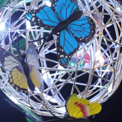 Solar Outdoor Waterproof Hanging Butterfly Ball LED Outdoor Pendant Light