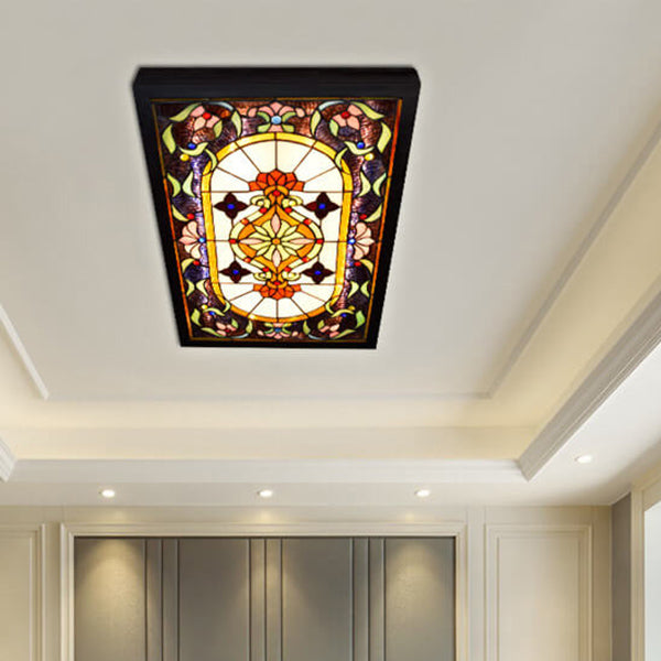 Creative Luxury Stained Glass Tiffany LED Wall Sconce Lamp