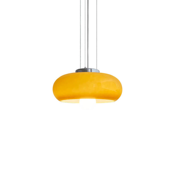 Vintage Glass Tart Iron 1-Licht Pendelleuchte 