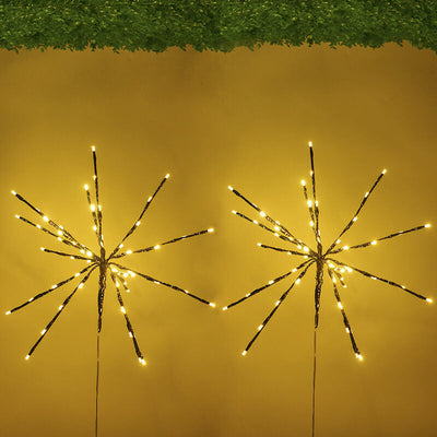 أضواء الألعاب النارية LED الحديثة للطاقة الشمسية في الهواء الطلق لإدراج الحديقة في الأرض 