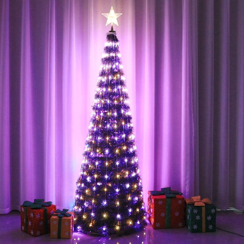 Lumières décoratives à LED USB pour arbre de Noël, décoration de vacances, lumières en fil de cuivre 