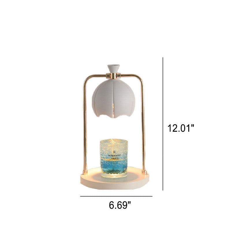 Modern Orchid Metal Aromatherapy Melting Wax 1-Light Table Lamp