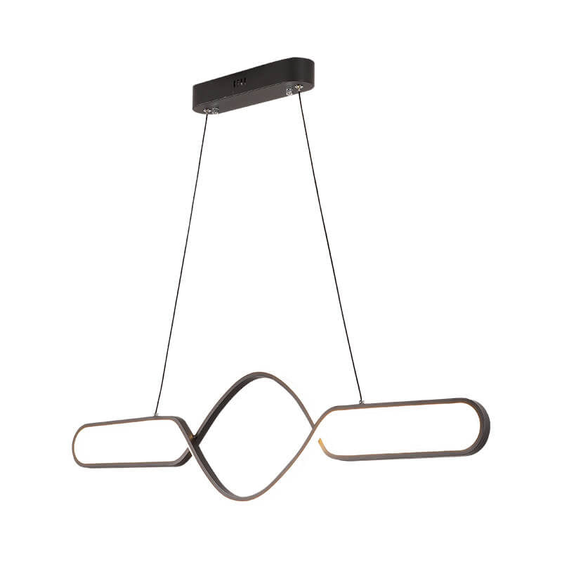 Modern Minimalist Bow Line Island Light LED Chandelier