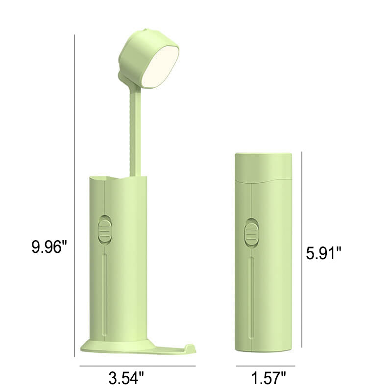Kreative kleine einziehbare Powerbank Taschenlampe LED Tischlampe 