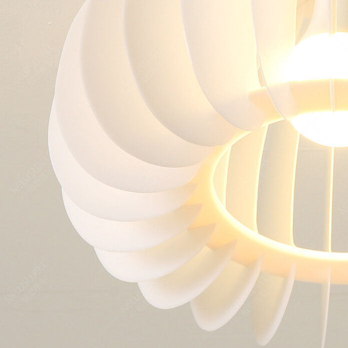 Luz de techo empotrada de 1 luz de acrílico en forma de calabaza moderna y simple 