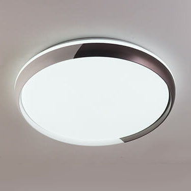 Moderne runde braune LED-Einbauleuchte aus Acryl 