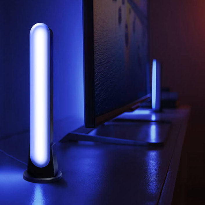 عمود إبداعي خداع مصباح طاولة محيط LED بلوتوث RGB 