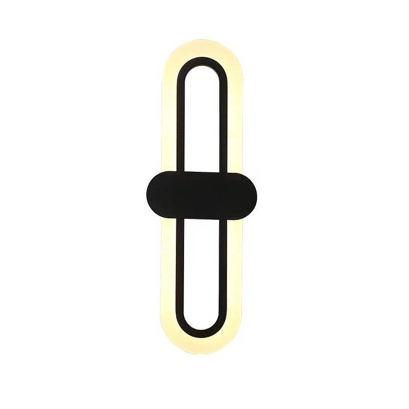 Moderne minimalistische Rundring-LED-Wandleuchte aus Acryl-Aluminium 