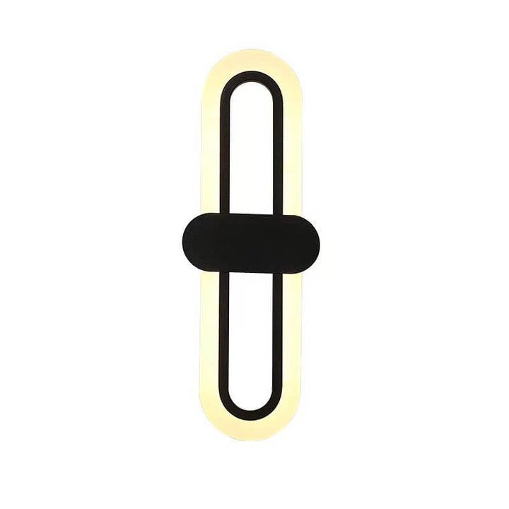 Moderne minimalistische Rundring-LED-Wandleuchte aus Acryl-Aluminium 