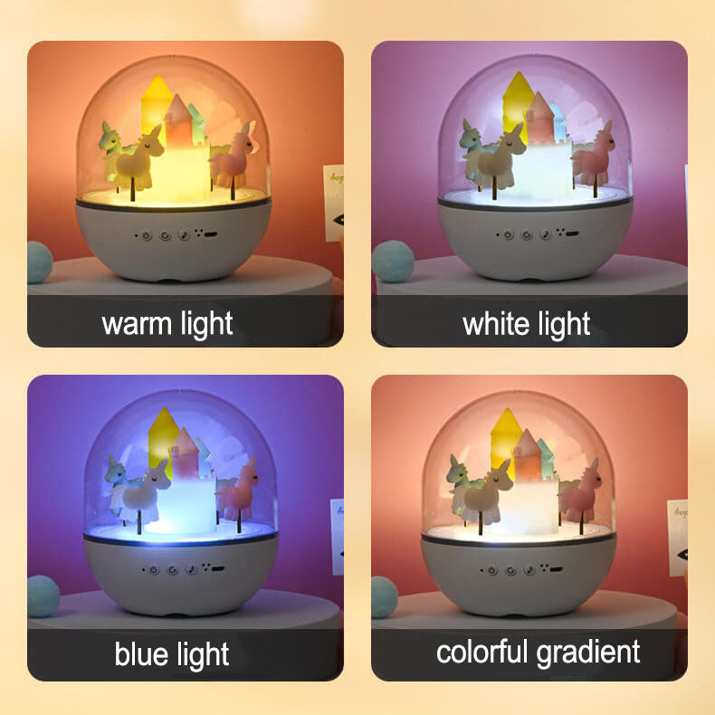Creative Carousel Octavo Bluetooth Kids Night Light Table Lamp