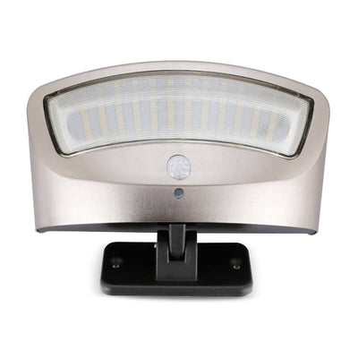 Solar Stainless Steel Body Sensor LED Outdoor Wall Sconce Lamp