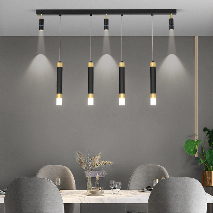 Spot LED en acrylique avec matériel moderne de luxe léger, suspension pour îlot 