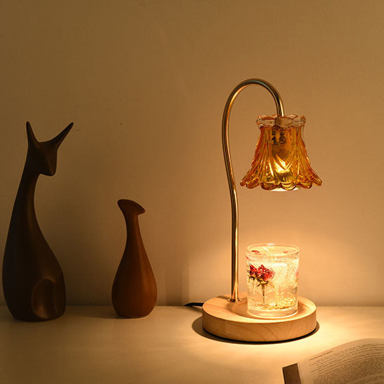 Lampe de table à une lumière Nordic Classical Bellflower en cire fondue 