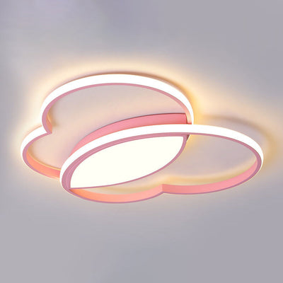 Childlike Love Overlap Design LED Flush Mount Light