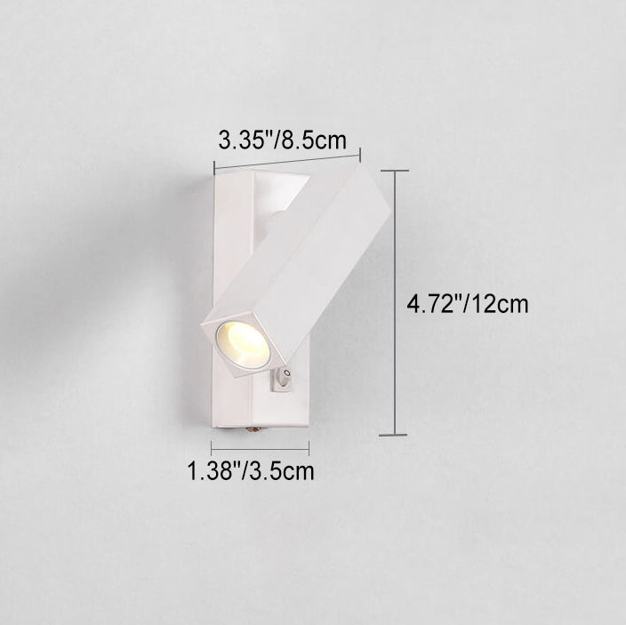 Lámpara de Aplique de Pared LED Irradiado Rectangular de Acrílico Minimalista Moderna 