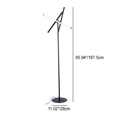Minimalist Light Luxury Lines Design Adjustable LED Standing Floor Lamp