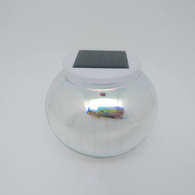 Galvanisiertes Solarglas-Kugelglas-LED-Garten-dekoratives Licht im Freien 