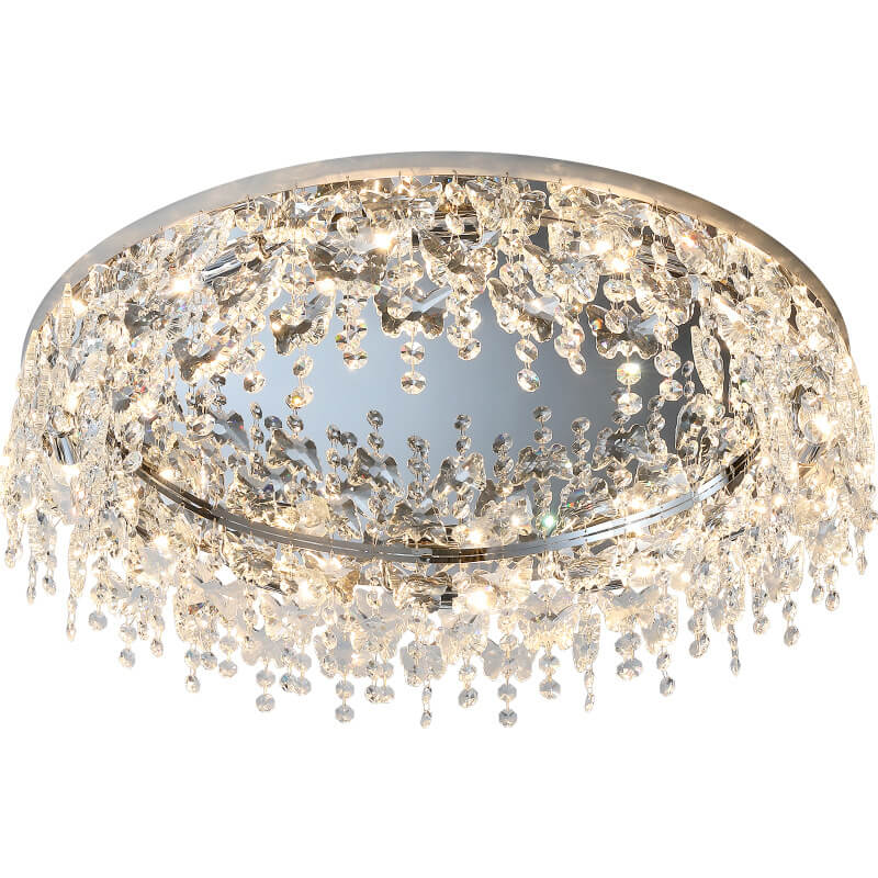 Modern Crystal Pendant Nordic Light Luxury 6/8/12-Light Flush Mount Light