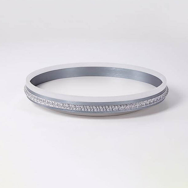 Modern Minimalist Aluminum Iron Acrylic Round Ring Brushed LED Flush Mount Ceiling Light For Living Room &amp; Bedroom