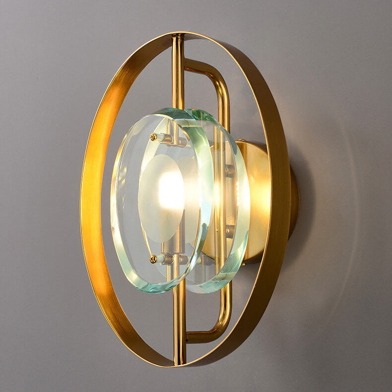 Modern Nordic Light Luxury Creative Round Ring 1-Light Wall Sconce Lamp