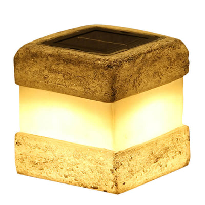 Solar Waterproof Simulation Stone Design LED Outdoor Garden Decorative Lamp