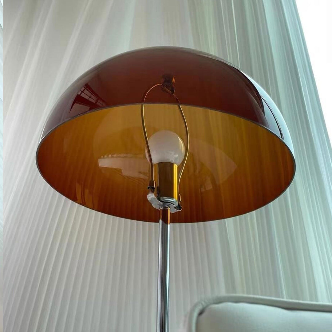 Lámpara de pie de 1 luz con diseño de hongo acrílico retro creativo 