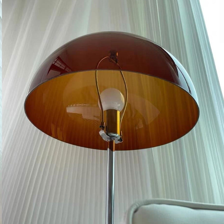 Lámpara de pie de 1 luz con diseño de hongo acrílico retro creativo 