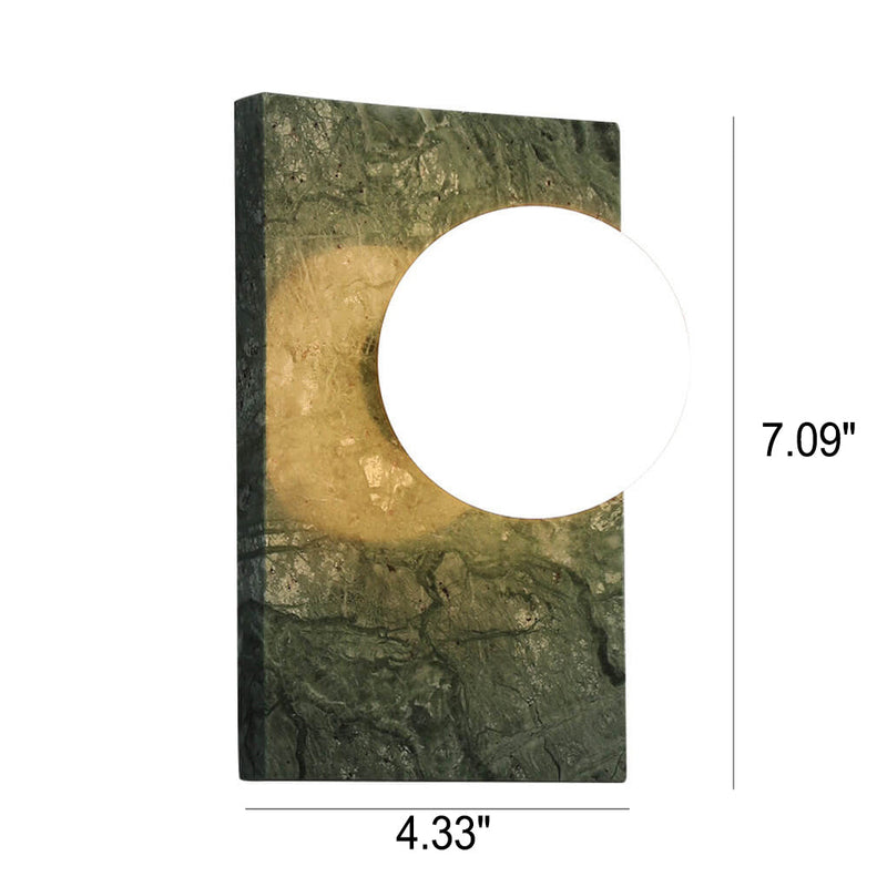 Nordic Marble Rectangular Design 1-Light Wall Sconce Lamp