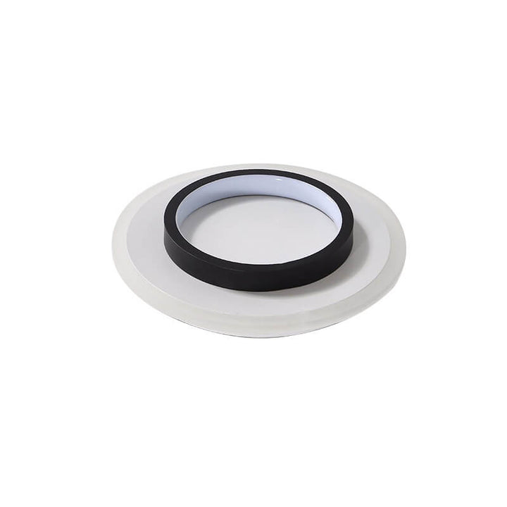 Luz de montaje empotrado LED de hierro acrílico blanco y negro cuadrado moderno 