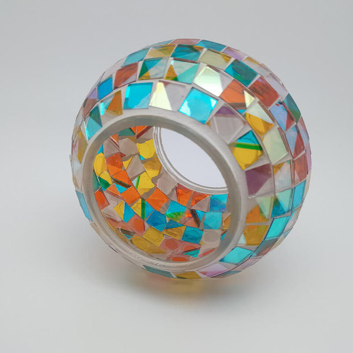Luz de césped LED para exteriores de mosaico impermeable ABS solar Tiffany 