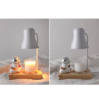 Lampe de table à 2 lumières en cire fondante aromathérapie moderne astronaute 