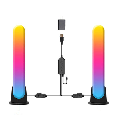 عمود إبداعي خداع مصباح طاولة محيط LED بلوتوث RGB 