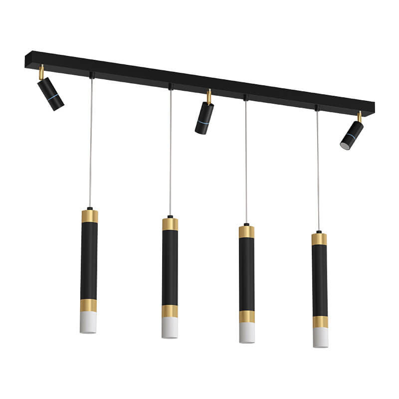 Spot LED en acrylique avec matériel moderne de luxe léger, suspension pour îlot 