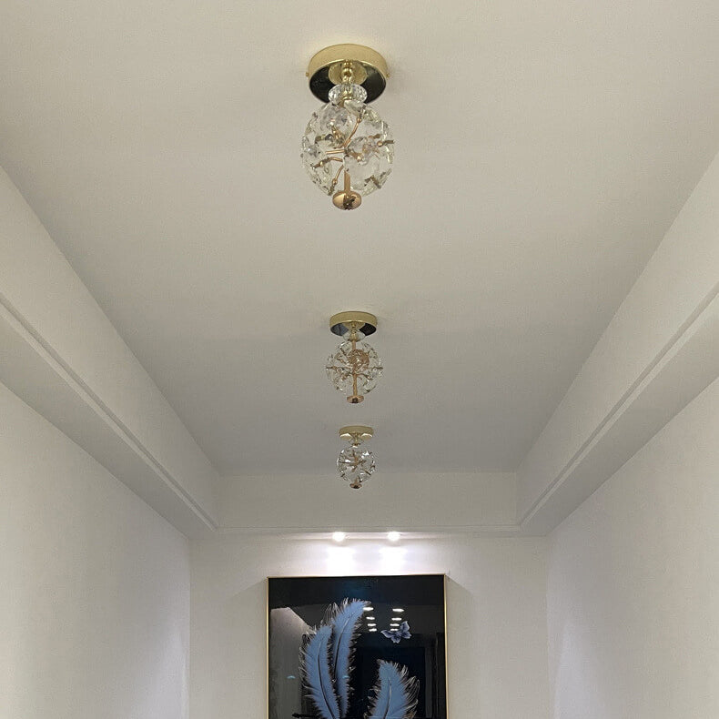 Einfache moderne Kristallkugel LED-Deckenleuchte 