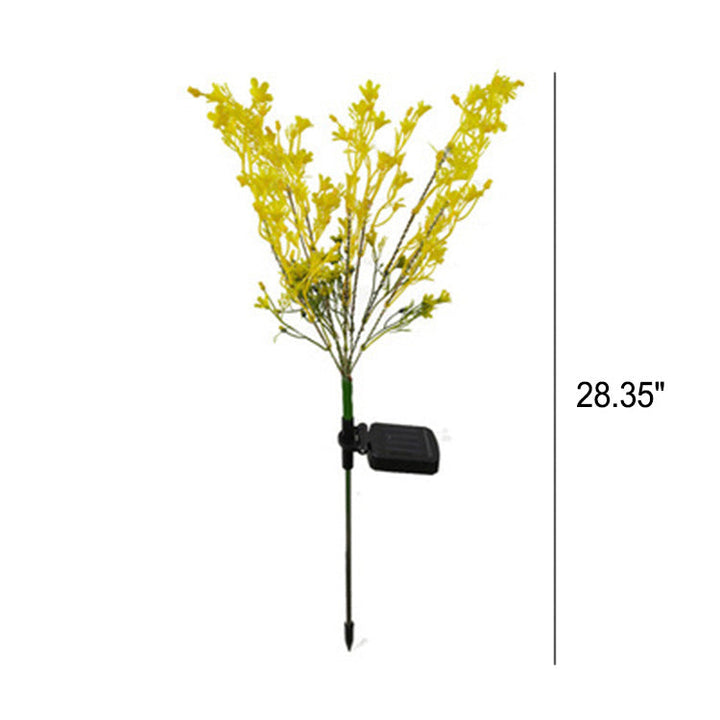 Moderne Solar-Rapsblume Outdoor-Rasenboden-Einsteck-Landschaftsleuchte 