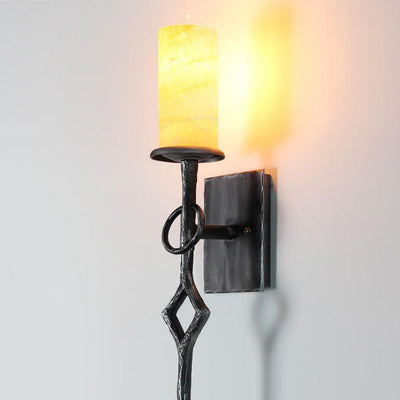 Retro Industrial Loft Lucite 1-Light Wall Sconce Lamp