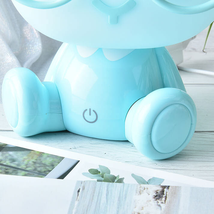 Lampe de table LED USB avec lumière de nuit, lapin créatif avec lunettes 