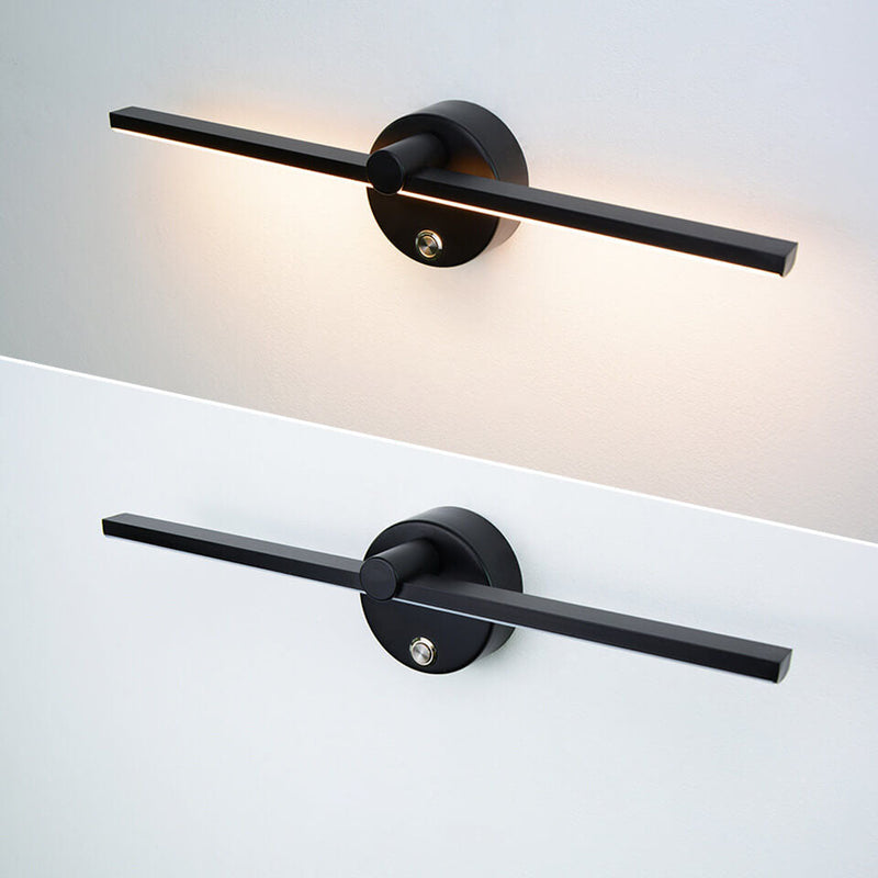 Nordic Minimalist Aluminium Long Bar Schalter LED Spiegel Wandleuchte Lampe 