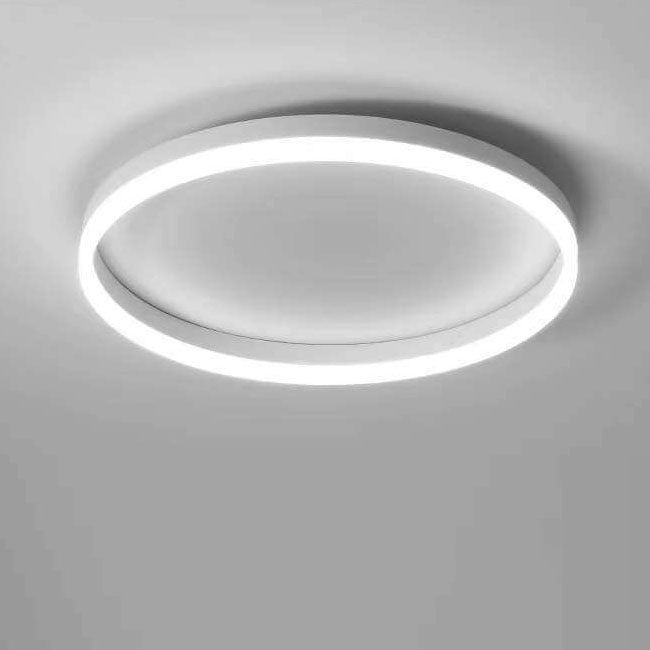 Nordic Minimalist Circle Ring Iron Acrylic LED Flush Mount Ceiling Light