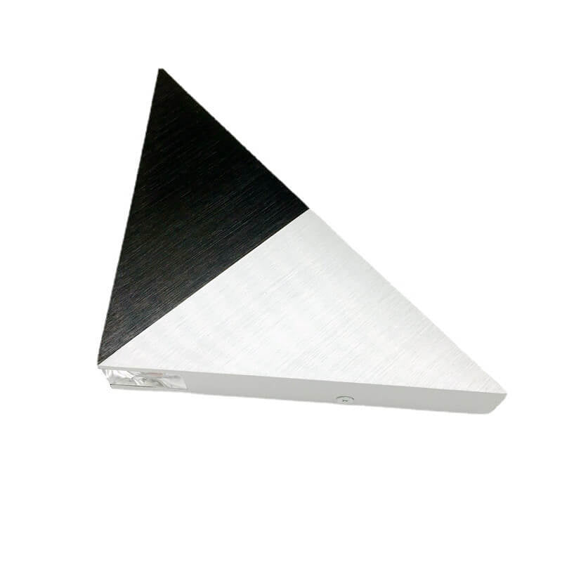 Modern Creative Aluminum Acrylic Stereo Triangle Pyramid Design LED Wall Sconce Lamp