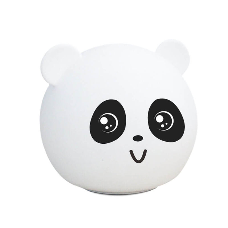 Lampe de table LED en silicone colorée avec animal de dessin animé 