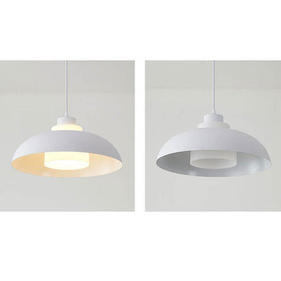 Modern Solid Color Macaron Acrylic Aluminum 1-Light Pendant Light