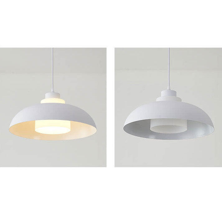 Modern Solid Color Macaron Acrylic Aluminum 1-Light Pendant Light