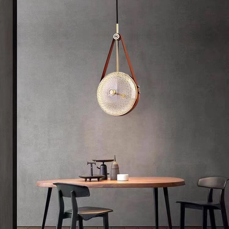 Light Luxury Vintage Belt Creative Design LED Pendant Light