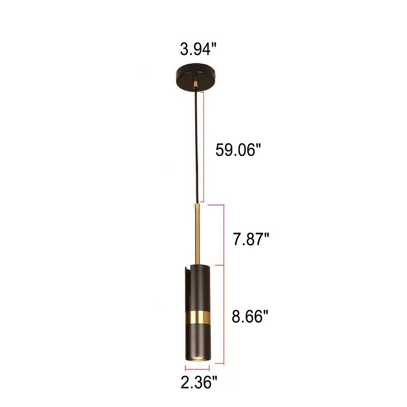 Lampe suspendue moderne en aluminium et fer avec projecteur LED de luxe léger 